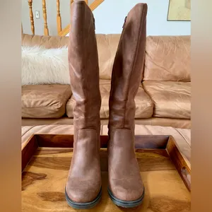 BareTraps Brown Leather Tall Boots thumbnail 5