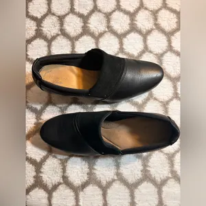 Clarks Collection Black Leather Suede Women's Heels 8.5 thumbnail 4