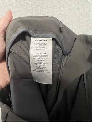 Vince Grey Straight Leg Professional Tailored Trouser Pants thumbnail 7