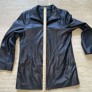 Colebrook 100% Leather Soft Black‎ Jacket Size M Full Zip Fully Lined Mid Length Black Size M thumbnail 5