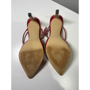 Nine West Red Patent Leather Pointed Toe Mary Jane Stiletto Heels Womens Size 7M thumbnail 10