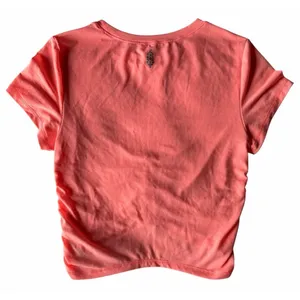 Free People Movement Tempo Ruched UV Protection Tee Orange Women's Size Small thumbnail 2