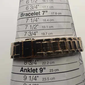 Elegant Geneva Platinum Rose Gold Crystal Bezel Watch New Battery thumbnail 6