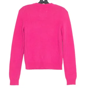Abercrombie Cashmere Sweater Preppy Y2K Old Money Heritage Minimalist Hot Pink S thumbnail 3