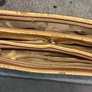 Elegant Tan Map Print Shoulder Bag Brown thumbnail 4