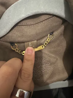 Faux Suede Jacket Brown Size L thumbnail 3