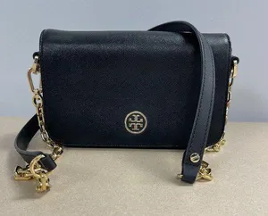 Tory Burch Robinson Mini Bag, Black w/ Gold-tone Hardware - Preowned thumbnail 1
