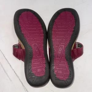 KEEN Dauntless Posted Burgundy Leather Slip On Thong Flip Flop Sandals Women 8.5 thumbnail 9