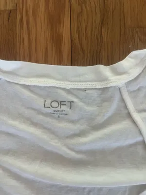 LOFT Outlet Ruffle Sleeve Tee thumbnail 2