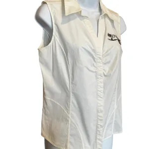 Harley Davidson Embroidered Rose Sleeveless Shirt L Biker Embroidered Roses Moto thumbnail 4