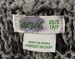 Aerie Oversized Cardigan Women's XS/S Gray Open Front Long Sleeve Sweater Lagen thumbnail 6