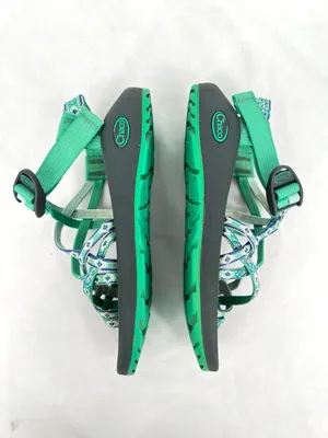 Chaco ZX/2 Classic Mint Green Purple Geo Pattern Strappy Hiking Sandals Size 7 thumbnail 3