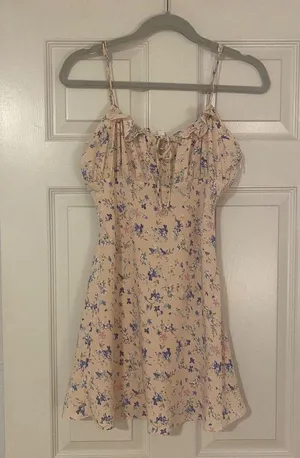 Pink Floral Dress thumbnail 1