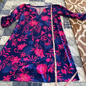 Lilly Pulitzer Cath 3/4 Sleeve Dress M NWT Never Ending Summer 100% cotton thumbnail 14