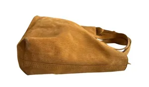 Madewell Zip-Top Transport Crossbody: Corduroy Suede Edition in Boutique Gold thumbnail 4