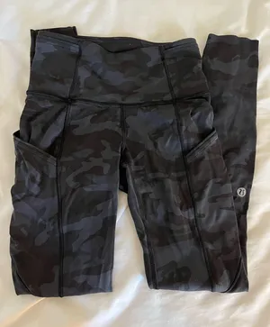 Lululemon black camo leggings 0 thumbnail 1