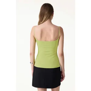 OGL Move White Ribbed Built-In Bra Tank Top Brami Size Medium M New NWT thumbnail 6