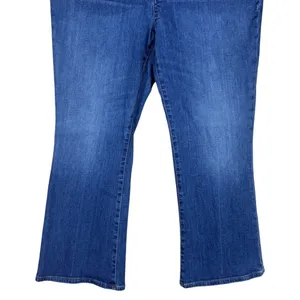 Madewell Cali Demi-Boot Solid Jeans Blue High Rise Stretch Denim Size 10 thumbnail 3
