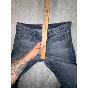 7 for all mankind women's jeans flare 28 low rise‎ thumbnail 7