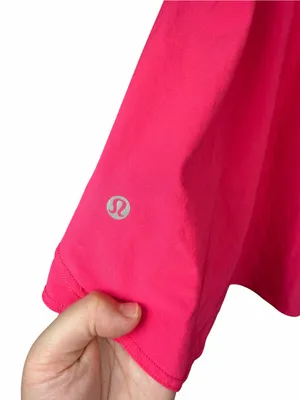 Lululemon Court Rival High Rise Skirt Hot Pink Lip Gloss Tennis Skort Size 0 thumbnail 9