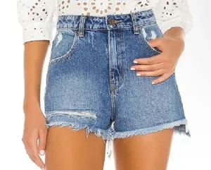 Rolla’s High Rise Slim Dusters Distressed Denim Shorts Women's Size 27 thumbnail 1