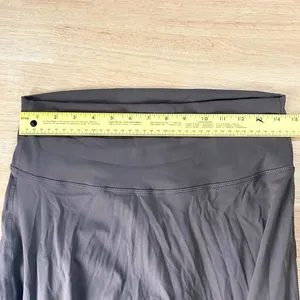 NWT Pobodo High Waisted Yoga Casual Wide Leg Pants Size L Brown thumbnail 5