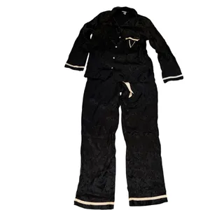 Victoria's Secret Black satin polka dot pajamas thumbnail 4
