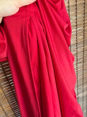 Lulus Enticing Darling Red Asymmetrical Ruched Maxi Dress NWT Small $79 thumbnail 10