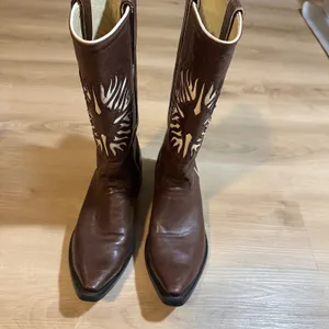 Bye Mexicana Boots Brown 8.5 Women Sun Inlay Western Cowboy Leather Boots 39 thumbnail 9