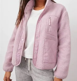 Rails Lorna fleece jacket lilac women's size large thumbnail 1