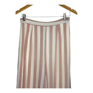 Sadie & Sage Palazzo Pants Womens Small Pink White Striped Wide Leg High Rise‎ thumbnail 2
