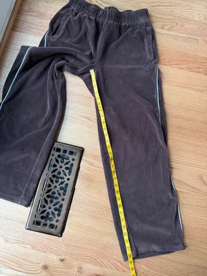 Tna Aritzia Chocolate Brown Velour Track Pants Size Medium Y2K thumbnail 7