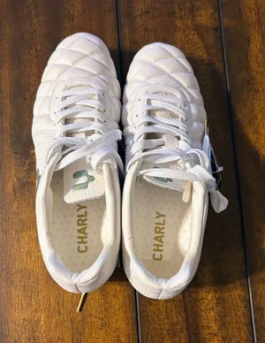 Charly Legendario 2.0 LT FG White Leather Soccer Cleats Men’s Size 8 NWT thumbnail 1