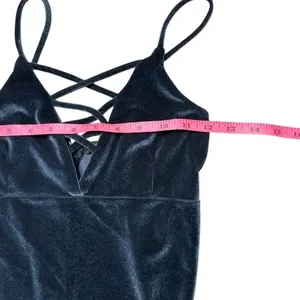 Love Culture Dark Gray Strappy Midi Bodycon tank Dress XS thumbnail 5