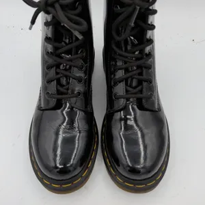 Dr. Martens 1460 W Black‎ Patent Leather Lace Up Combat Boots Womens US 6 EU 37 thumbnail 4