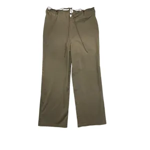 WHITE FOX Olive Green Wide Leg‎ Pants Tie Waist Drawstring Cargo Style thumbnail 5