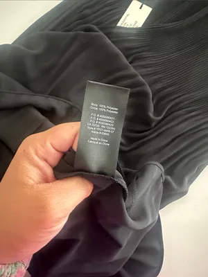 Aritzia Babaton Mathis Pleated Dress in‎ black size small NWT thumbnail 7