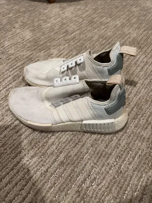 adidas Men's Slip-On Sneakers in Beige, White and Gray thumbnail 3