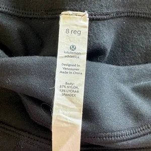 Lululemon Groove Pants Black Flare Yoga Pants Size 8 Reg Mid Rise Athleisure thumbnail 8