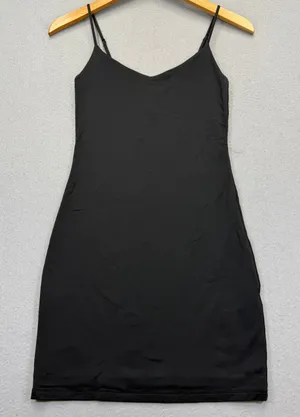 Babaton Aritzia Contour V-Neck Mini Slip Dress Black Small 97386 Sleeveless Slim thumbnail 1