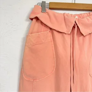 Daily Practice Coral Pink Wide Leg Casual Sweatpants Womens XS Cropped Gorpcore thumbnail 4