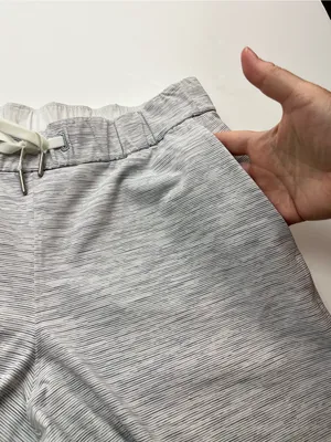 Lululemon On The Fly Pant *27" Womens 8‎ Grey White Athletic Athleisure W5BVFS thumbnail 10