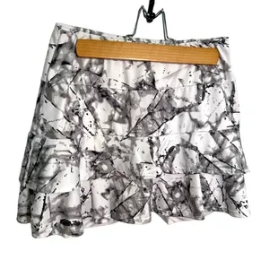 Tail Women's Size XS Athletic Tennis Skort White Black Gray Geometric Splatter thumbnail 1
