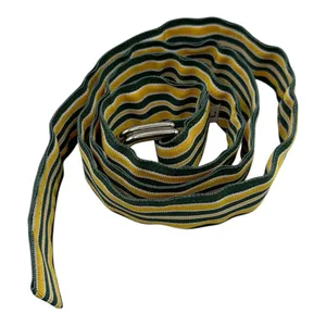 Vintage 1980s Green Bay Packers Web Belt – Size L – 43.5” – Striped G Logo thumbnail 7