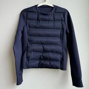 Lululemon Down & Around Crew Midnight Navy Size 4 Small Goose Down 800 Fill thumbnail 1