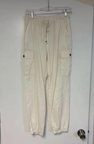 Love Tree White Linen Pants NWOT thumbnail 1