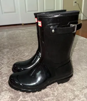 Hunter Rain Boots Black Original Gloss thumbnail 3