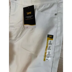 Lee Legendary Style Flare Jeans White 14 M Women Mid Rise Stretch Denim NEW thumbnail 2
