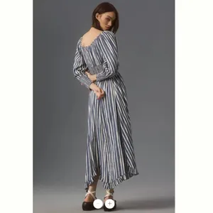 By Anthropologie Long-Sleeve Sweetheart Midi Dress thumbnail 3