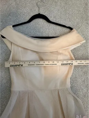 Caramel Fashion Women's US 12 (EU 44) Off-Shoulder Mesh Cocktail Dress thumbnail 8